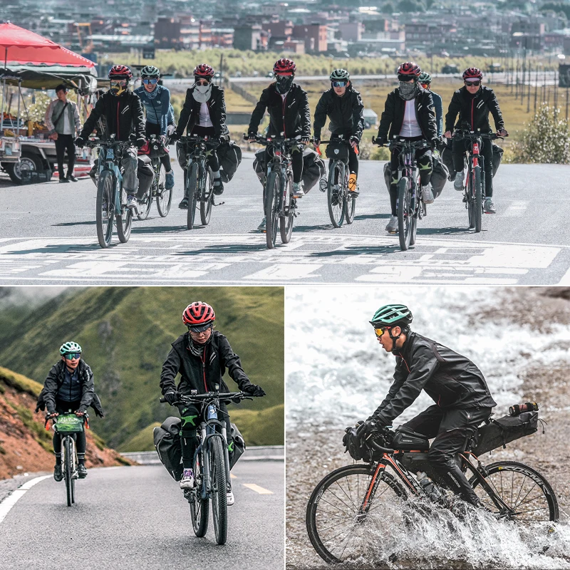 ROCKBROS zima tepelný cyklistika sada větruodolná bicykl bunda outdoorové sportovní MTB silnice závodní jízdní kolo muži sportswear asiat rozměr