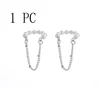 Boucles d'oreilles étoile Sring pour femmes, couleur argent, manchettes à Clip, sans Piercing, Kpop, bijoux à la mode, cadeaux, 1 pièce
