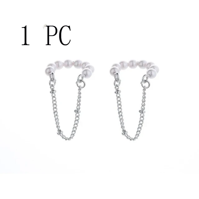 Boucles d'oreilles étoile Sring pour femmes, couleur argent, manchettes à Clip, sans Piercing, Kpop, bijoux à la mode, cadeaux, 1 pièce