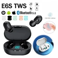 E6S TWS Bluetooth Earphones Wireless bluetooth headset Noise Cancelling Headsets With Microphone Headphones For Xiaomi Samsung 1