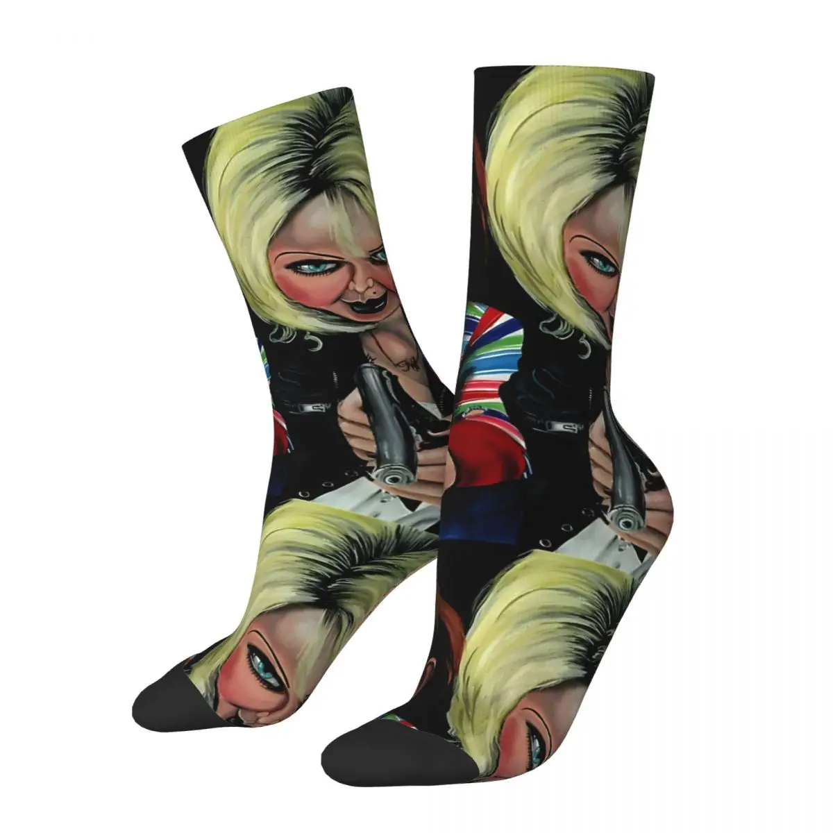 

Безумные Компрессионные Леггинсы Чаки Тиффани носки для мужчин Харадзюку Чаки бесшовные узорные короткие носки новинка