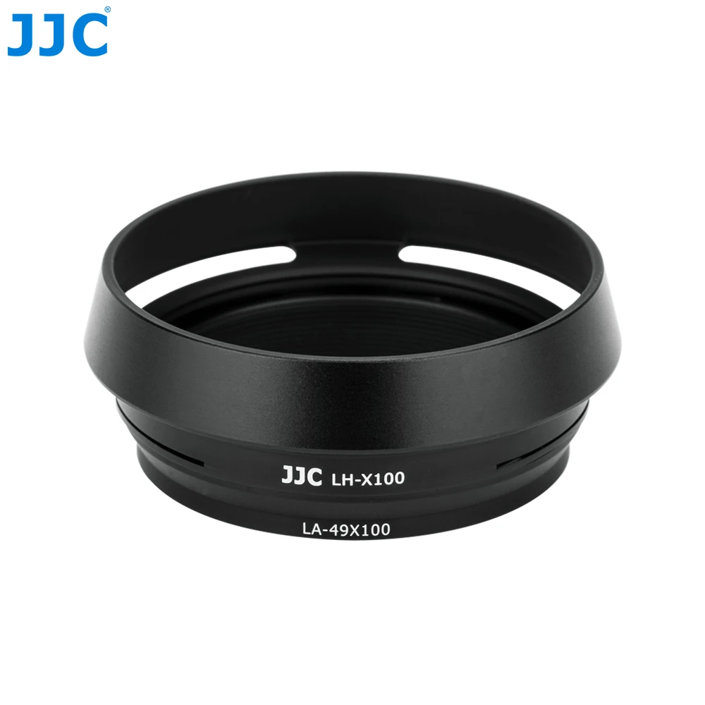 JJC LHX100 ARX100 Metal Lens Hood Sun Shade with 49mm Filter Adapter Ring for Fuji Fujifilm
