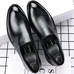 dress shoes men formal leather for men's elevator classic mens designer luxury casual social office increasing wedding shoes