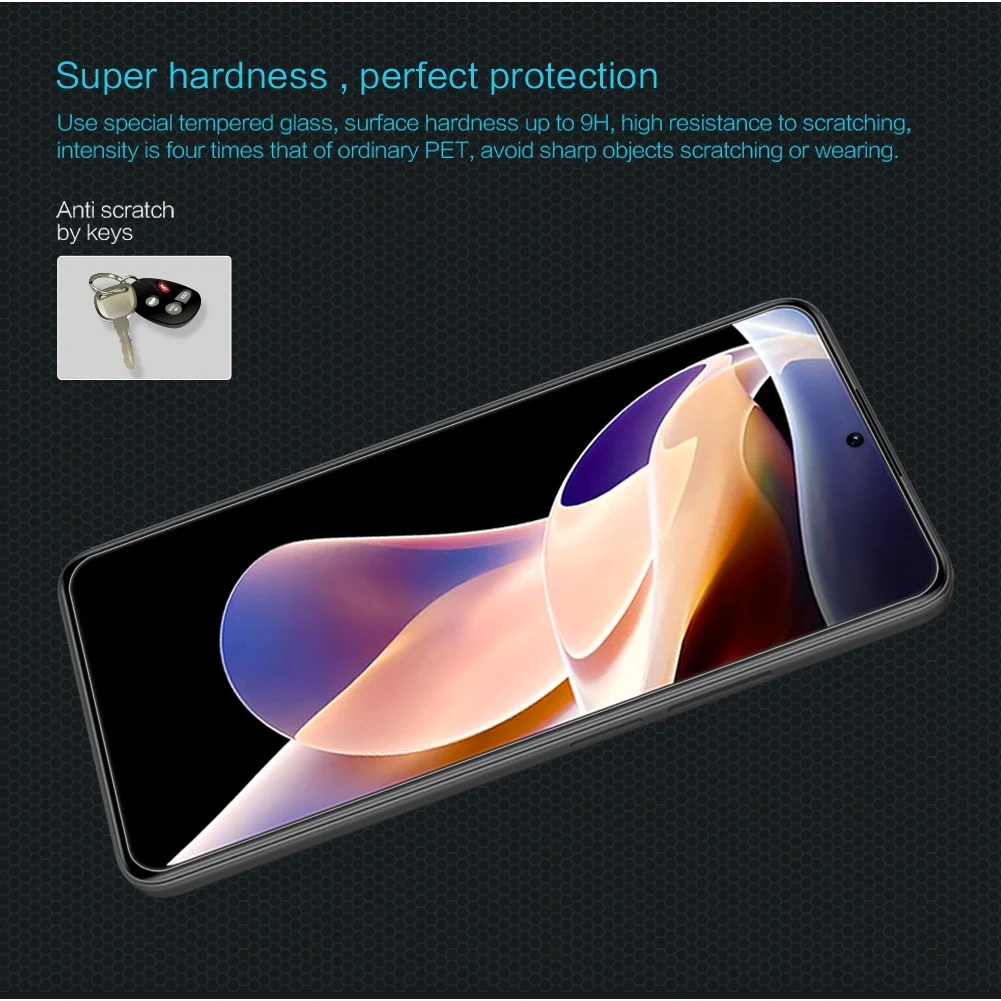 For POCO M4 Pro 5G Transparent Screen Film NILLKIN H Series Tempered Glass Screen Protector Screen Film