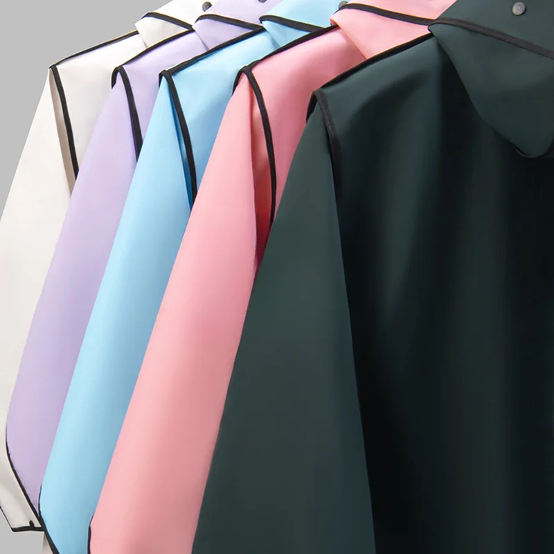 Thickened Raincoat Full Length Double Brim Poncho Summer Outdoor Backpack Riding Poncho Impermeable Motociclista Motorcycle Raincoat