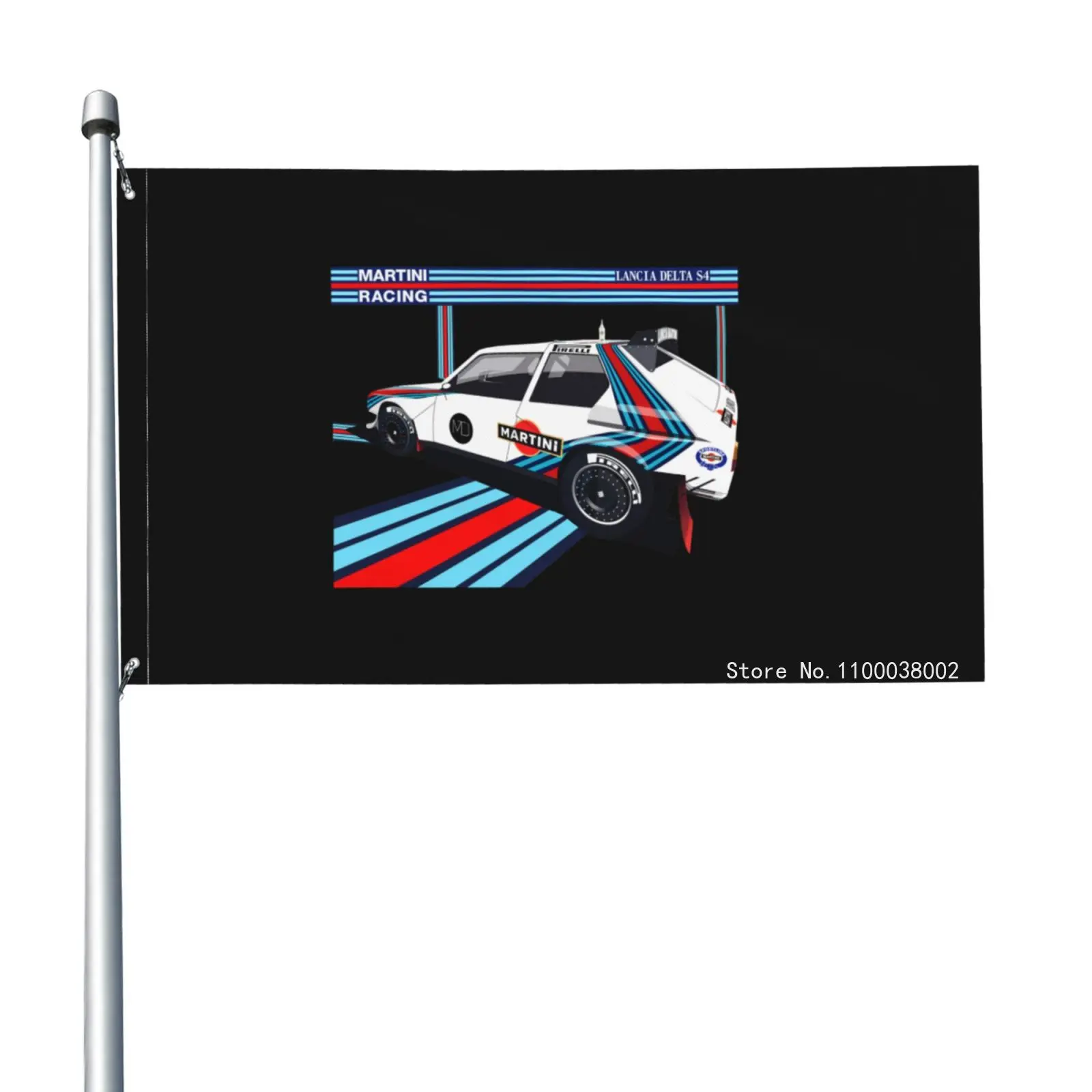 Lancia Delta S4 Hf Martini Racing Monte Carlo Winner Old Wrc H качественный Гоночный флаг баннер на заказ