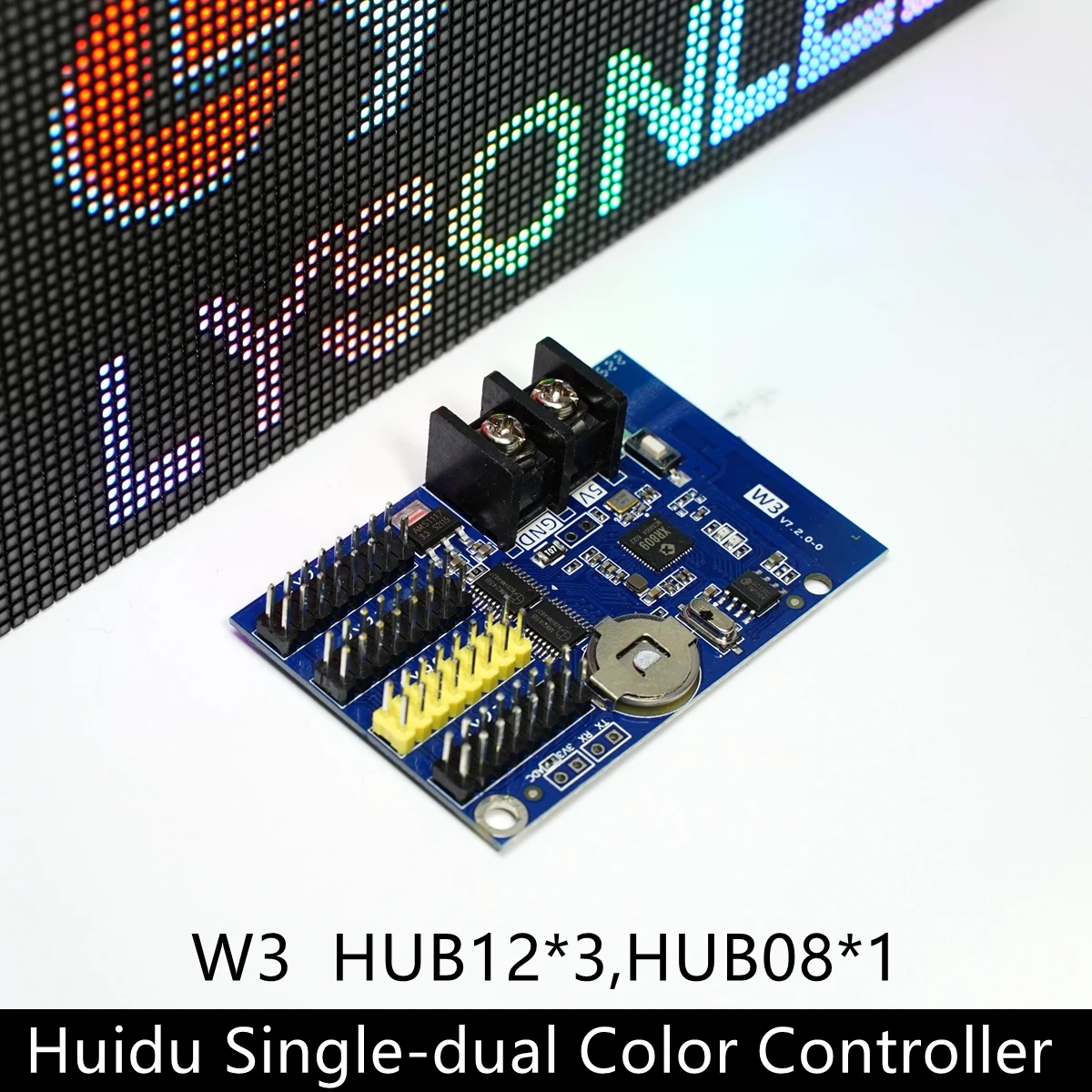 HD-W3A Replace HD-W03 WIFI Single Color(1024*48 Pixels) LED Display Control Card With 3xHUB12 wifi control card