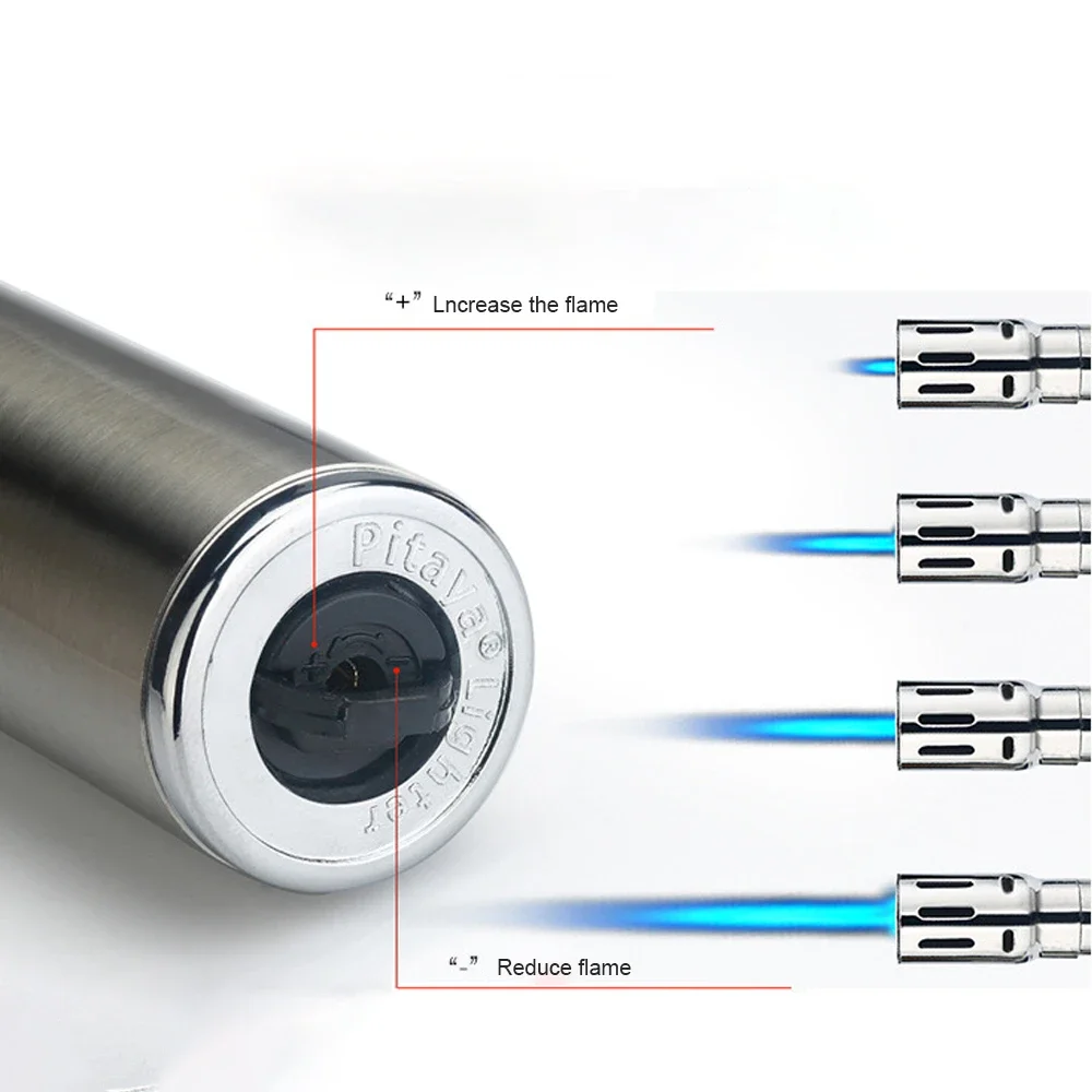 Super Long Kitchen Jet Flame Lighter Gas Stove BBQ Fireplace Outdoor Cooking Ignition Gun Inflatable Windproof Candle Lighter bbq lighter butane gas lighter