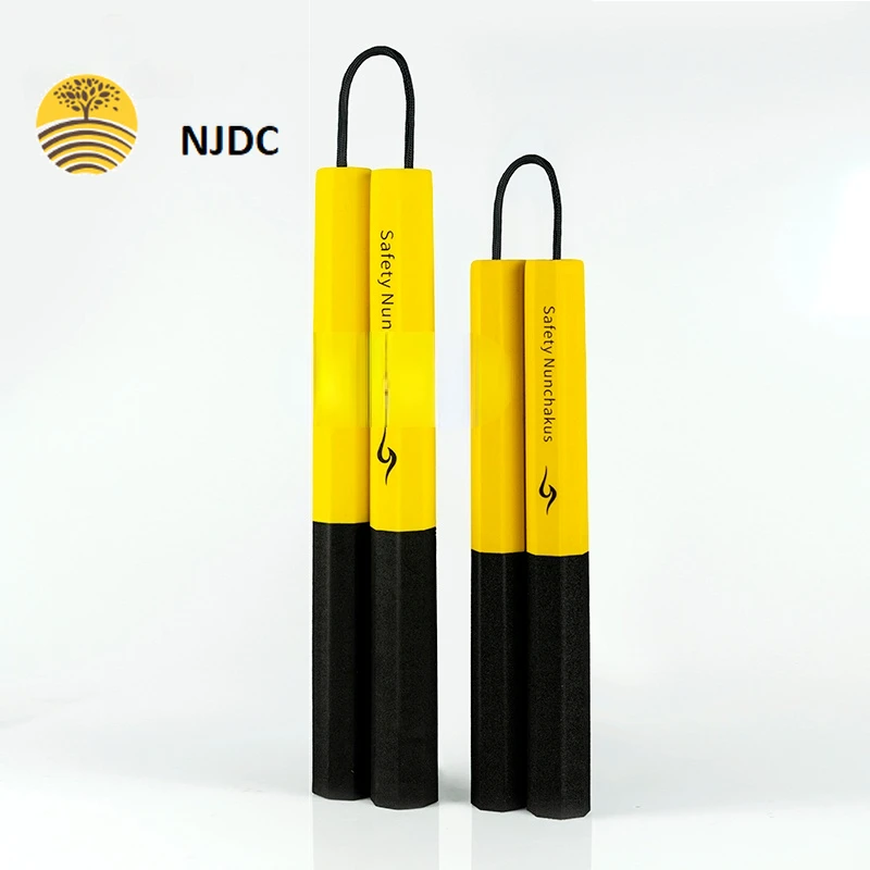 

zqAdults Children Training High Density Nunchucks Chinese Kung Fu Bruce Lee Taekwondo Children Safety Beginner Sponge Nunchaku