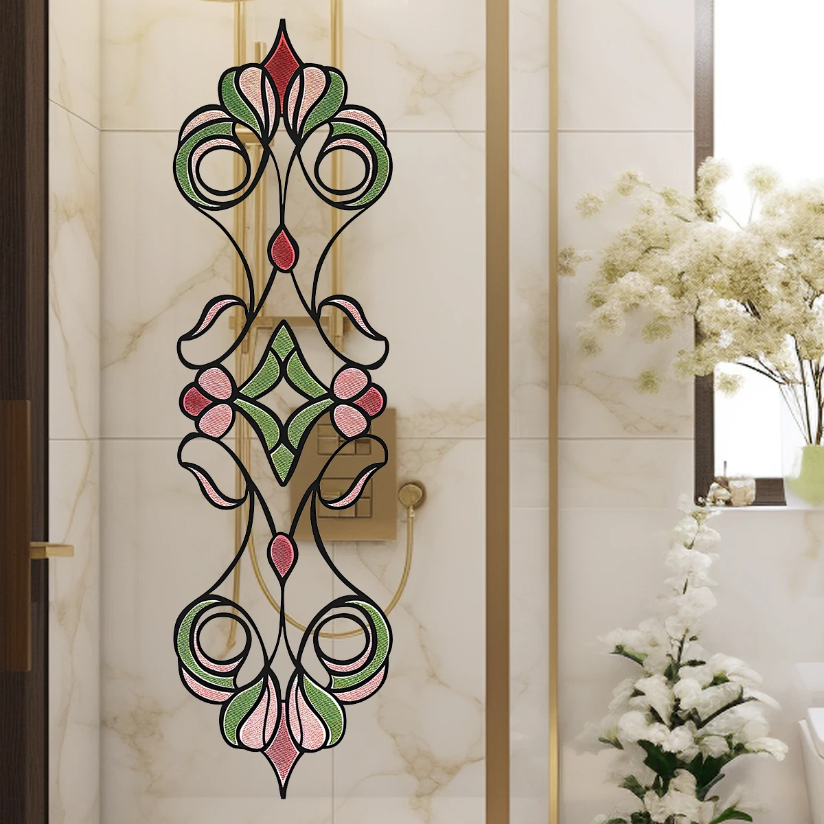 Abstract Geometric Pattern Wall Stickers for Door Bedroom Decoration Wall Decals Kids Home Decor Accessories Living Room - 2