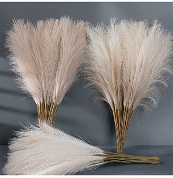 5/10/20PCS Soffici Erba di Pampa Boho Decor Fiore Artificiale Pianta Finta Reed Simulato Festa di Nozze Decorazione Della Casa 42 CENTIMETRI 1