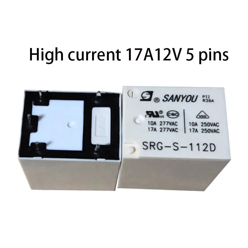 

Реле с высоким корпусом 22f стандартное одно открытое и одно закрытое реле преобразования типа 5-контактного небольшого сварочного диска 12 в 17 А Стандартная пластина