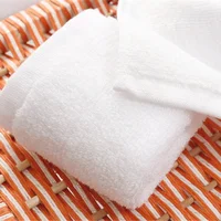 10pcs/lot Good Quality White Cheap Face Towel Small Hand Towels Kitchen Towel Hotel Restaurant Kindergarten Cotton Towel 5