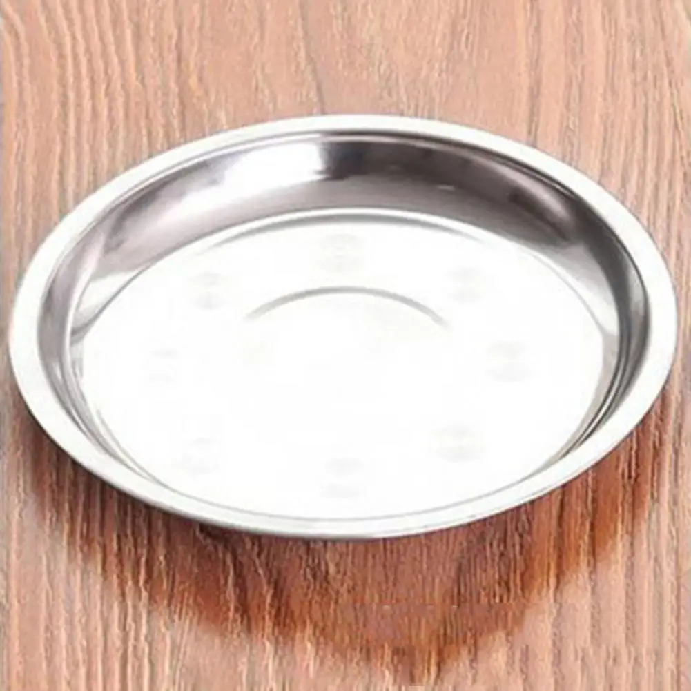 Tableware Useful Stainless Steel Serving Tray Space-saving Grill Plate Fashionable Kitchen Supplies