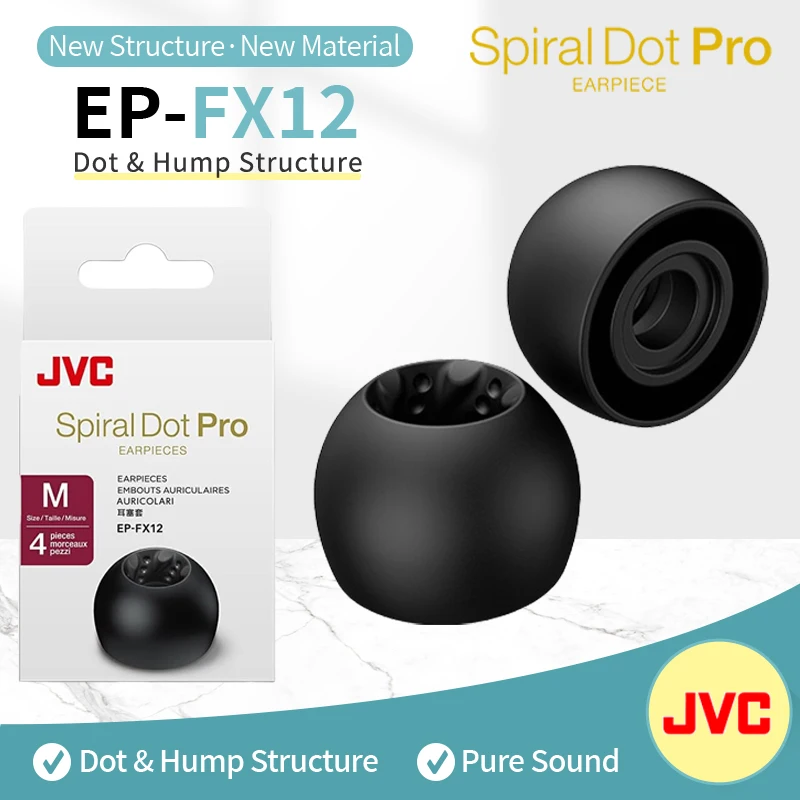Premium Silicone Spiral Dot Eartips for Earphones and Headphones