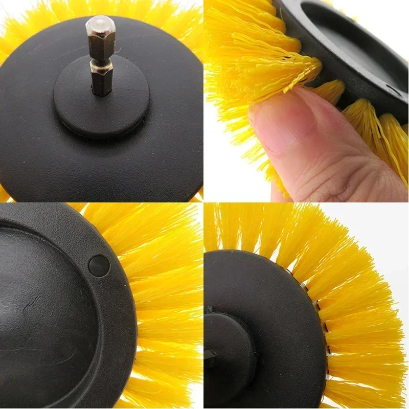 1Pcs 3.5 Inch Drill Brush Electric Cleaning Brush Plastic Scrubber For Cleaning Bathroom,Kitchen,Carpet,Wooden Furniture