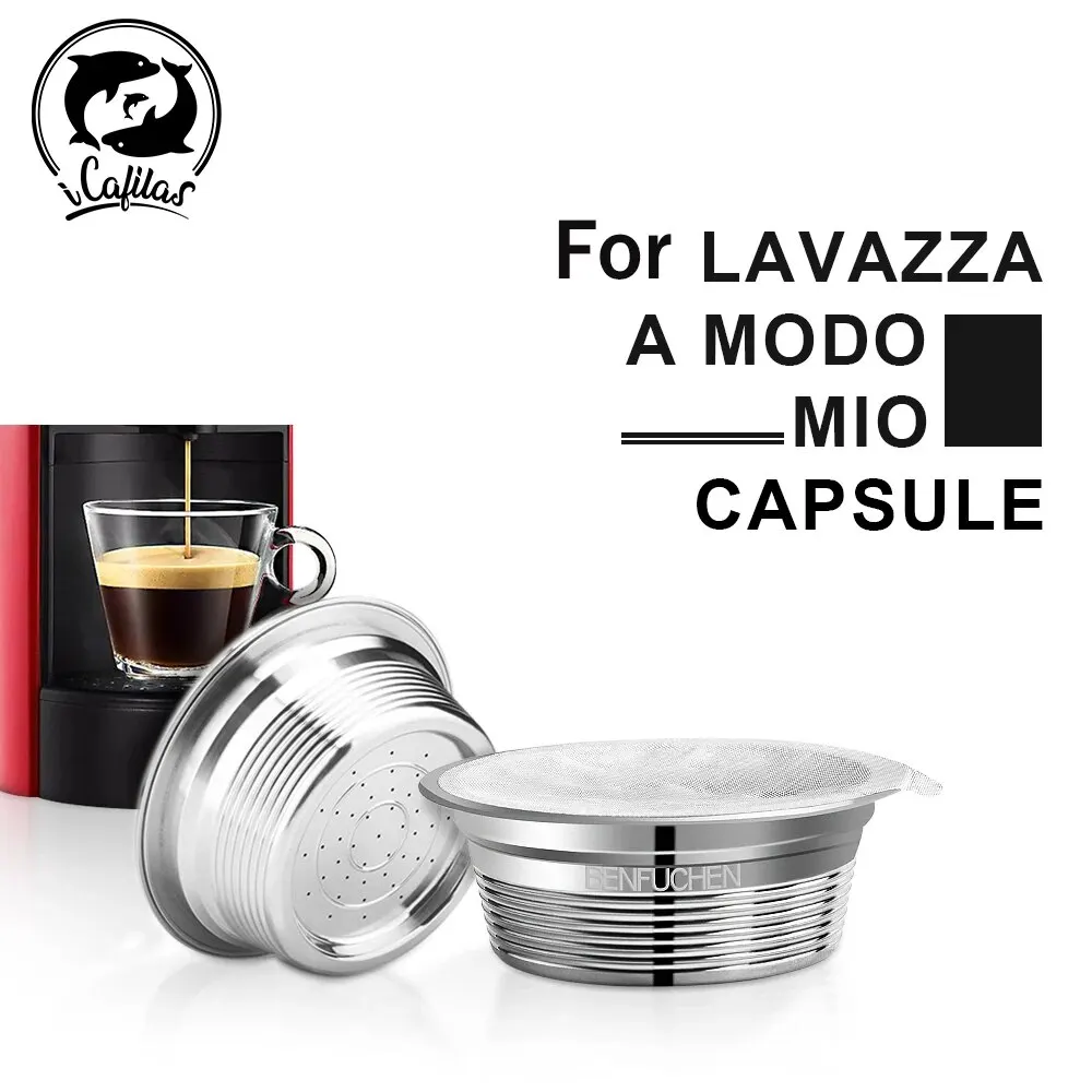 iCafilasForlavazzaamodomioMachineReusableCoffeecapsulewithAluminumfoilStainless