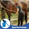 Hoof Brush With Bucket Bristles Uniform Hoof Oil Bucket Brush Horse Hoof Oil Portable Container For Zoos Horse Training 3