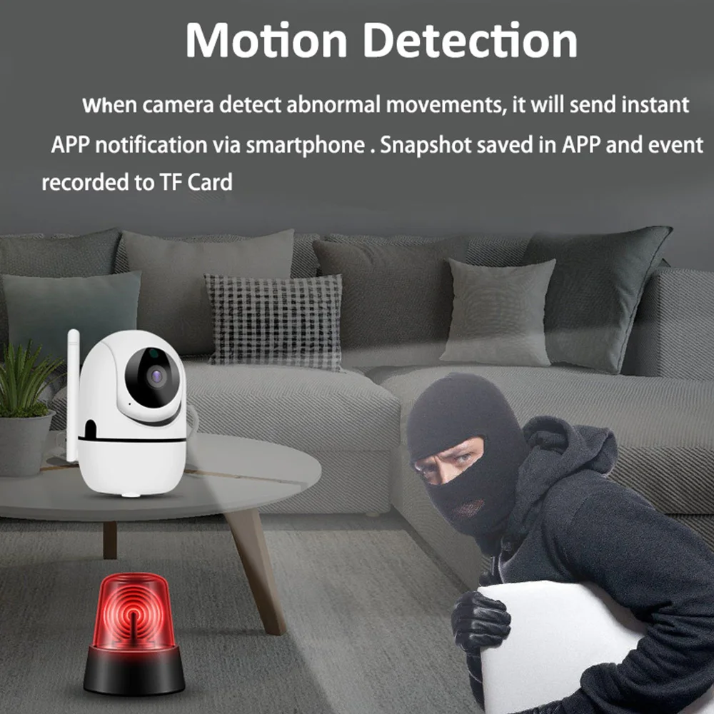 1080P Tuya FHD Alexa Google WiFi CCTV Protection Camera Private Mode Customize Alarm Area Auto Tracking Event Continuous Record wifi cctv camera