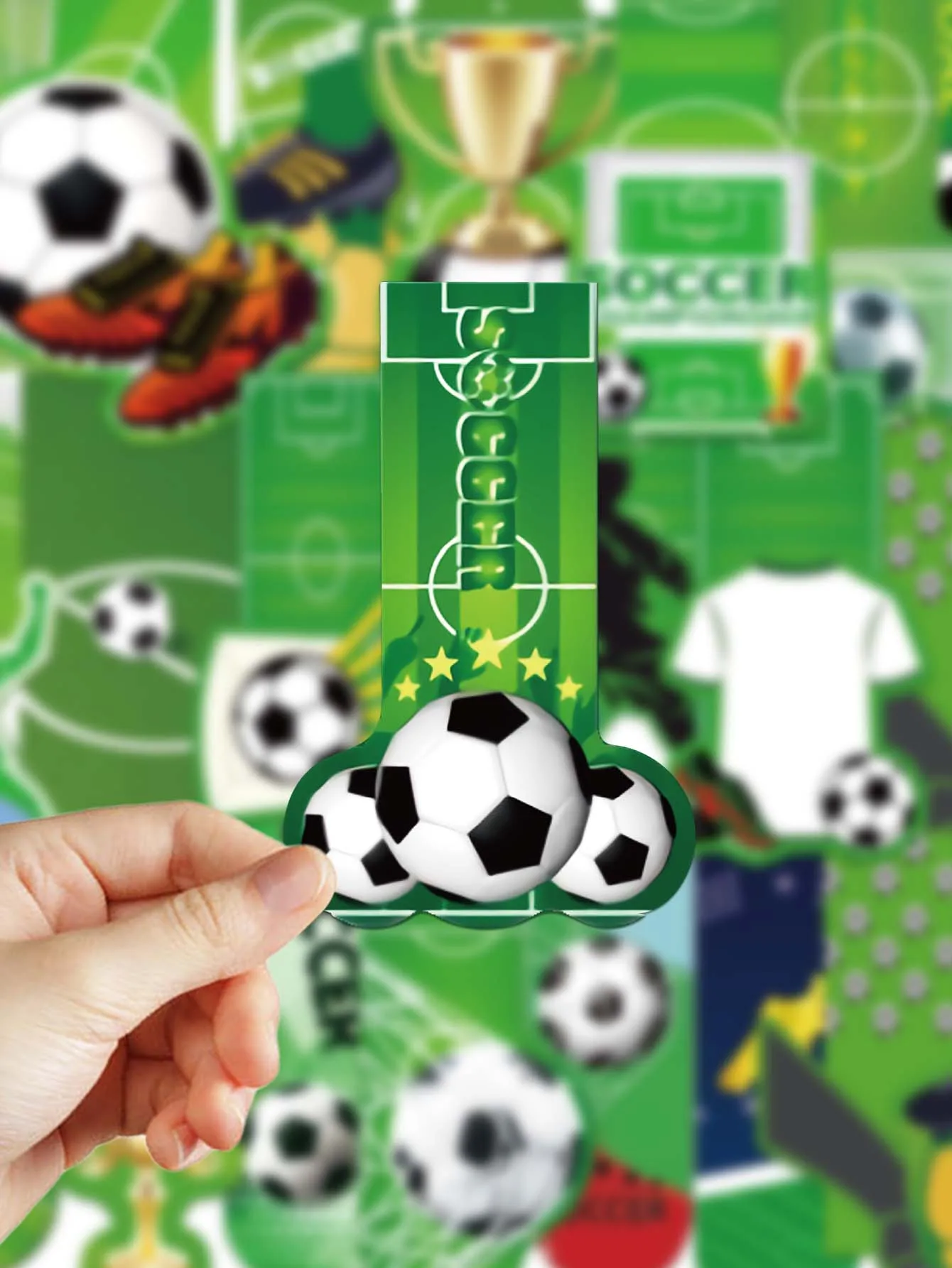 30PCS Creative Football-Themed Decorative Bookmarks