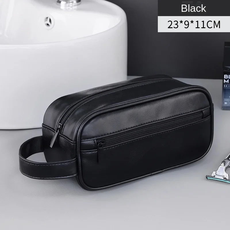 ตัวเลือกสินค้า กระเป๋าเดินทางธุรกิจผู้ชาย หนังล้าง ความจุใหญ่ Multi Pocket