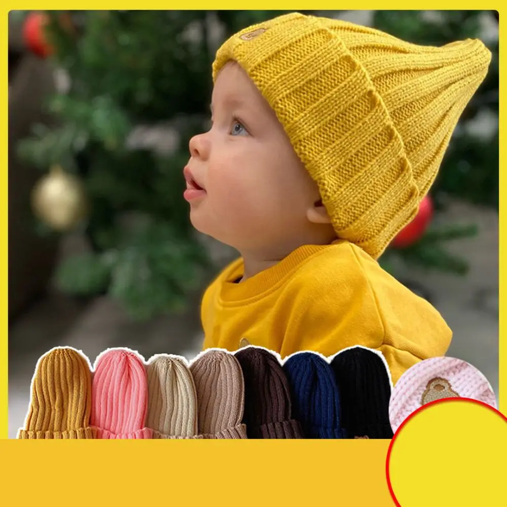 Knitted Woolen Baby Hat for Autumn Winter