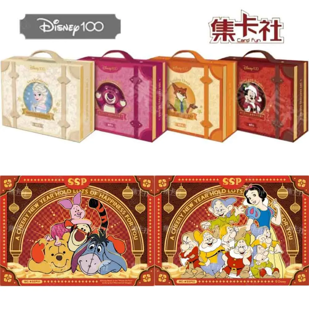 New Disney 100Th Anniversary Happy Celebration Cards Mickey Friends Zootopia Stitch Bear Collection Card Regalo Giocattolo Per Bambini