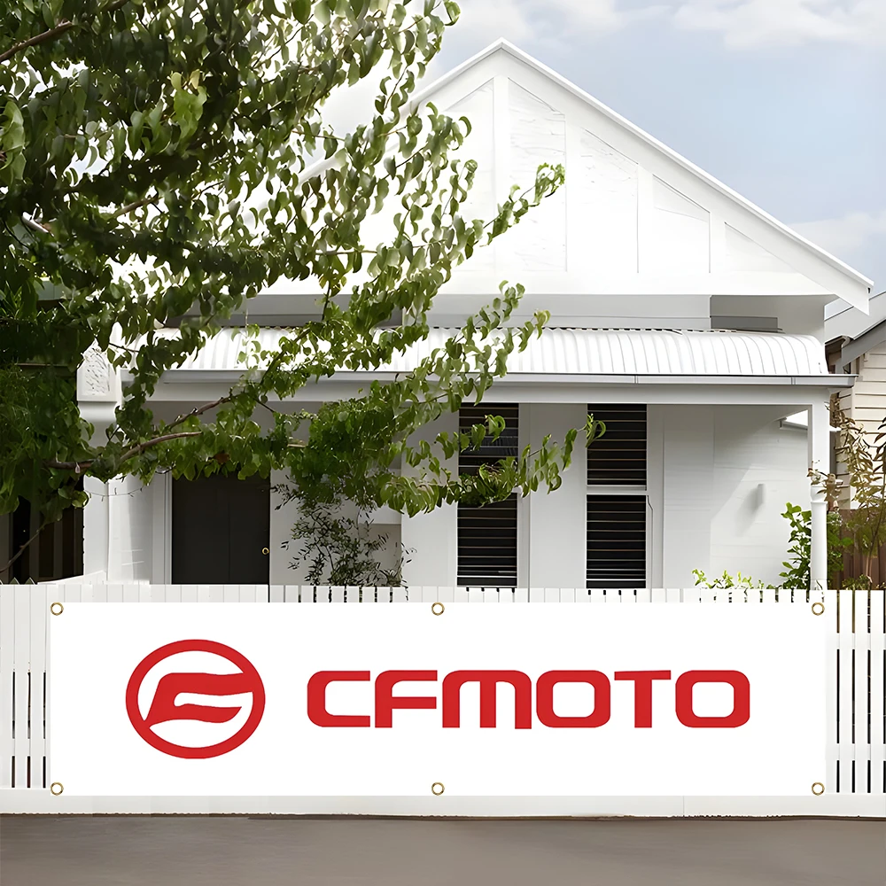 60X240cm Cfmotos Banner Flag Polyester Printed Garage or Outdoor Decoration Tapestry
