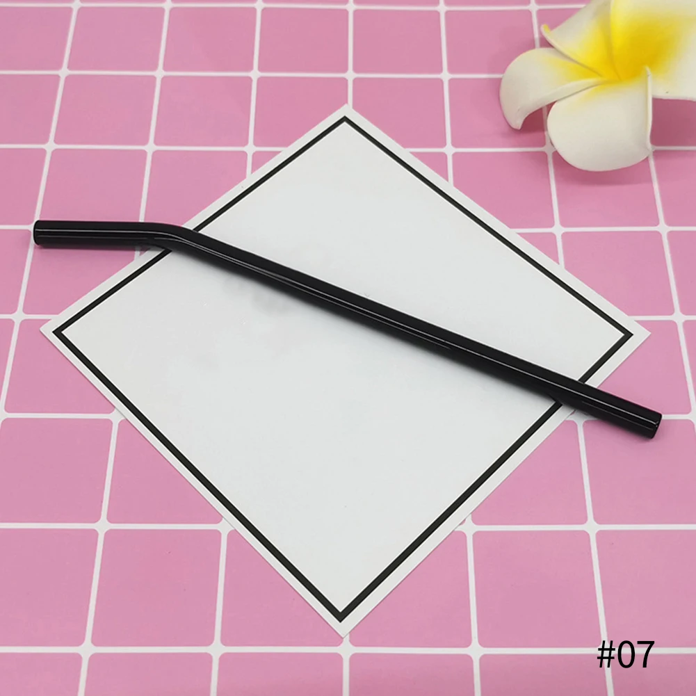 Eco-Friendly Multi-Color Reusable Glass Drinking Straws