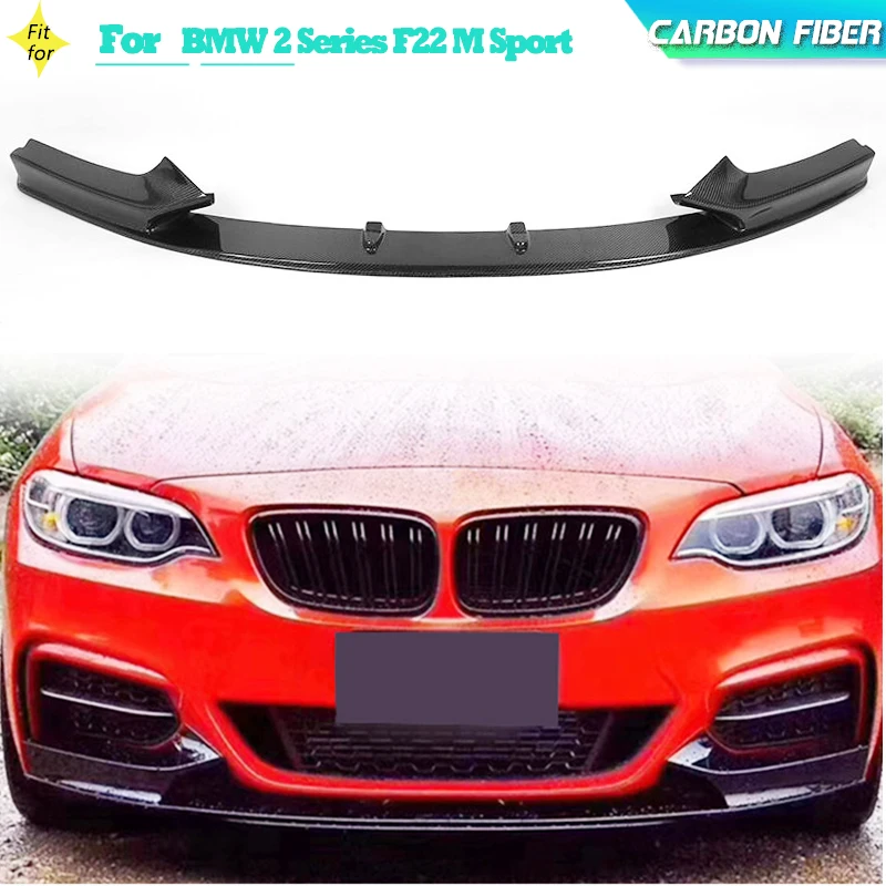 

Передний бампер из углеродного волокна для BMW 2 серии F22 220i 230i 235i 228i M Sport Coupe 2014-2017, передний бампер для гонок