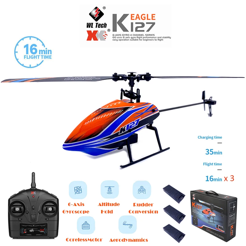 Wltoys Helicopters K127 2.4ghz 4ch 6 
