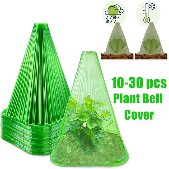 Növényi Csengő Borító 10/20/30Pcs Újrahasznosítható Krémellenes Üvegházhatású Növények Könnyű Áttetsző Átlátszó Kerti Ruha Udvari Készletek