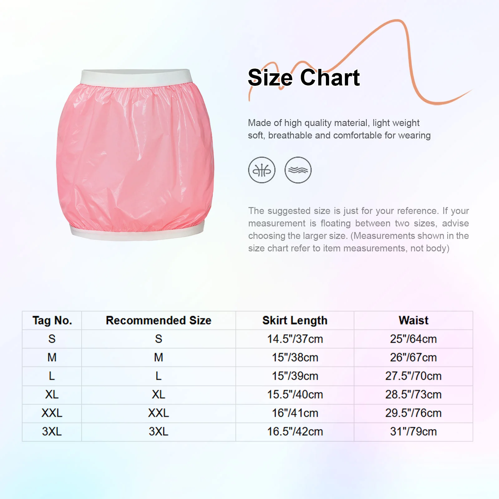 Womens Water Resistant Sports Half Mini Skirt Cover-up Yoga Tennis Athletic Skort Costume Hem Plastic Waterproof Miniskirt - 6