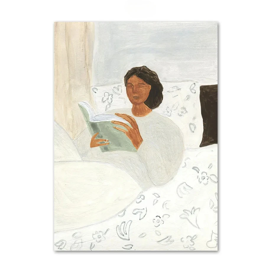 Рисунок 4 - Утреннее чтение Девушка Фрукты