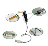 USB Clock Fan with Real Time Clock & Temperature Display Function Christmas Gift Night light USB Gadgets for Laptop PC 4
