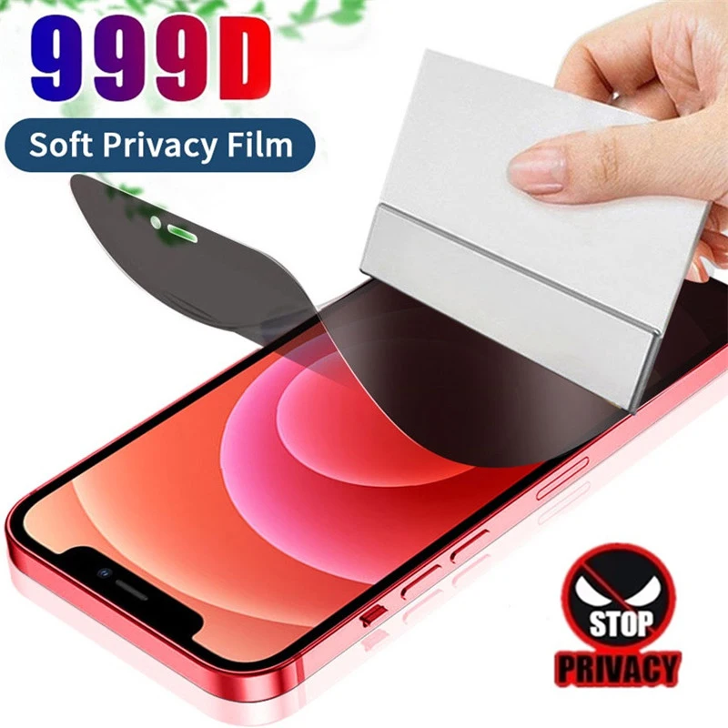 

3Pcs Anti-Spy Hydrogel Film For IPhone 11 12 13 Pro Max Mini 6 7 8 Plus XS Max X XR SE 2020 Privacy Screen Protectors Not Glass