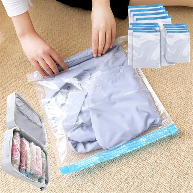 1pc Vacuum Compression Bag, Travel Storage Bags For Clothing - Compression  Bags For Travel - No Vacuum Or Pump Bags - Save Space - AliExpress