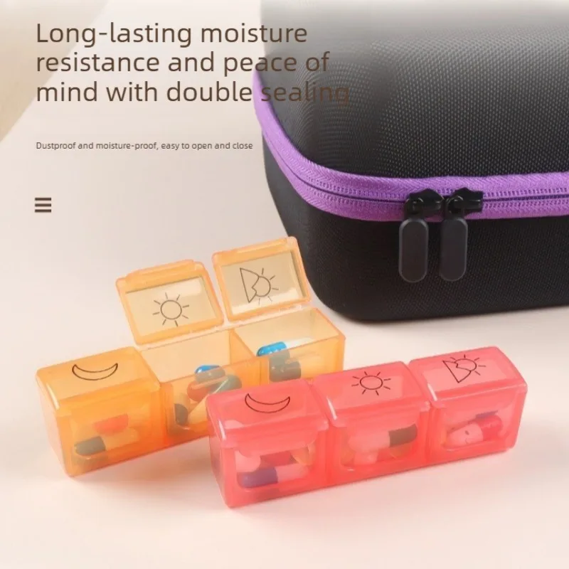 Deluxe 32-Compartment Daily Pill Organizer for Medications and Supplements