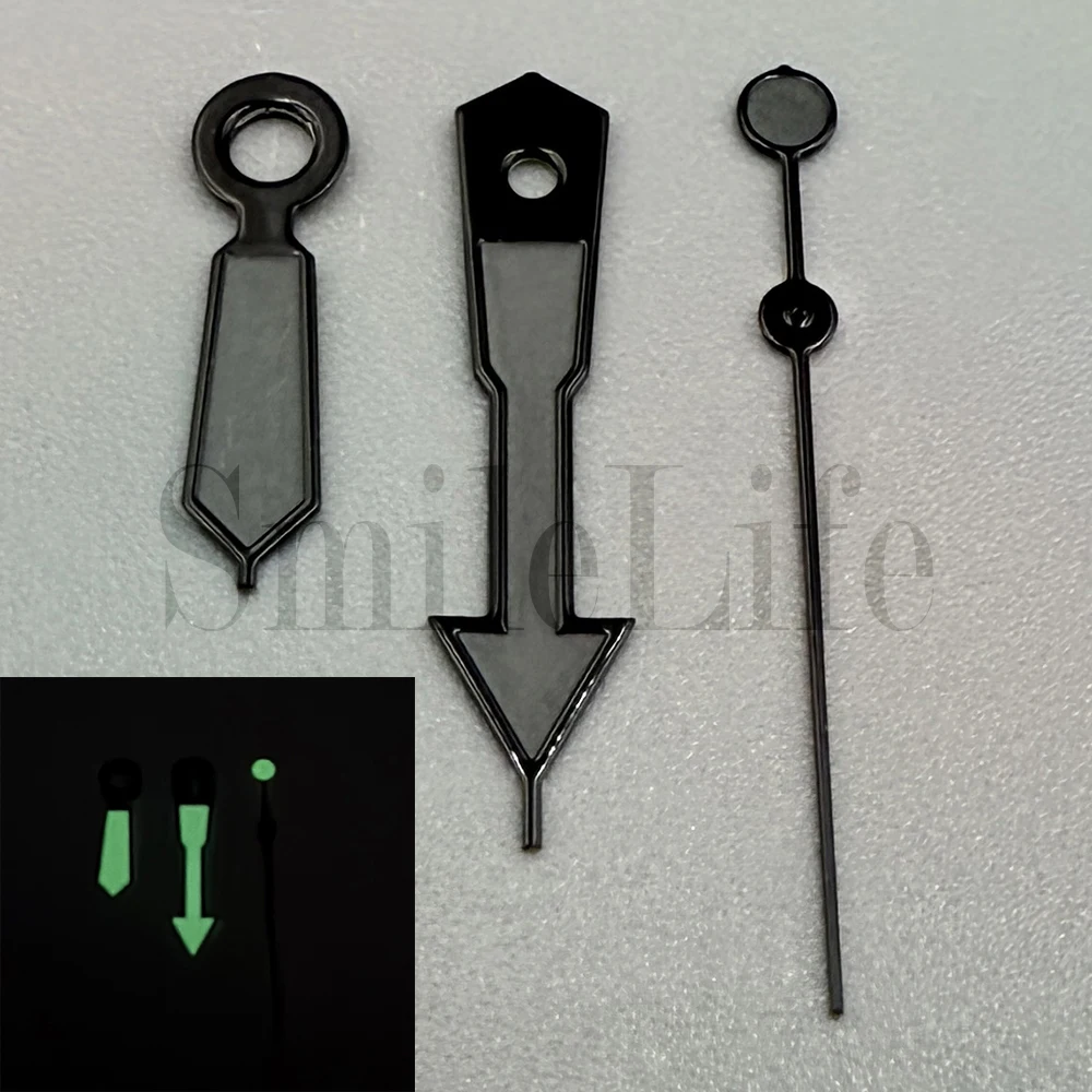 SmileLife Watch Hands Watch Accessories for NH35/NH36/4R/7S Movement Green Luminous Orange Luminous Silver Black