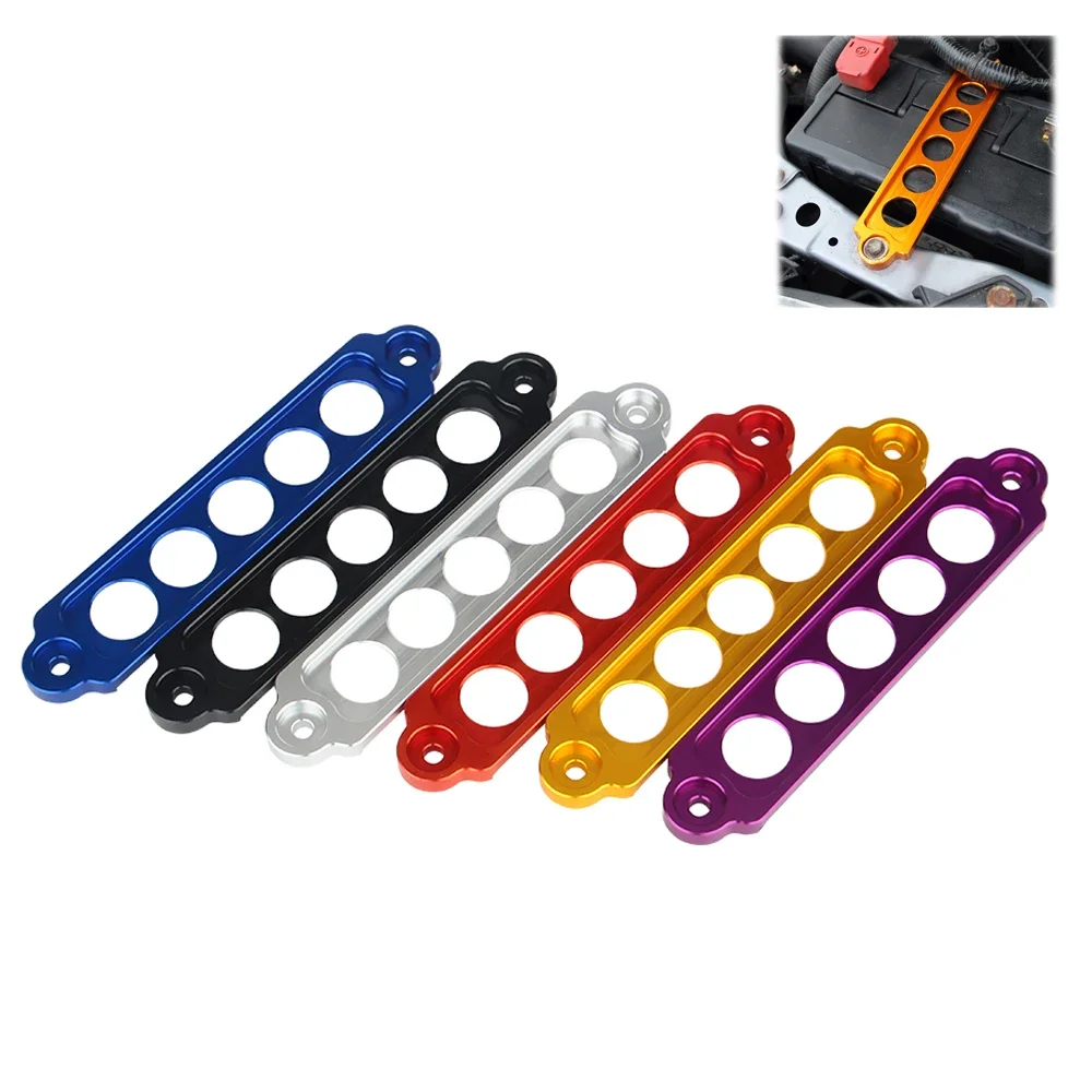 New Car Racing Battery Tie Down Hold Bracket Lock Anodized Aluminum Battery Rack Tie Down For Honda Nissan