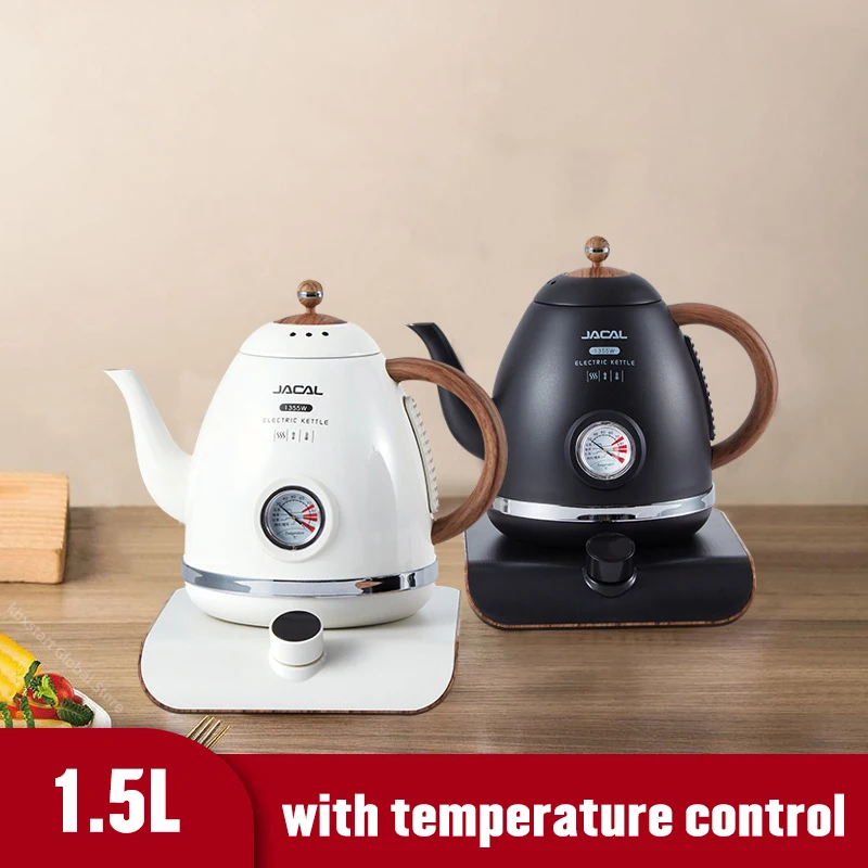 

1.5L Electric Kettle Smart Temperature Control Teapot Thermos Kettle 1355W Rapid Heating Kettle 304 Stainless Steel Electric Pot