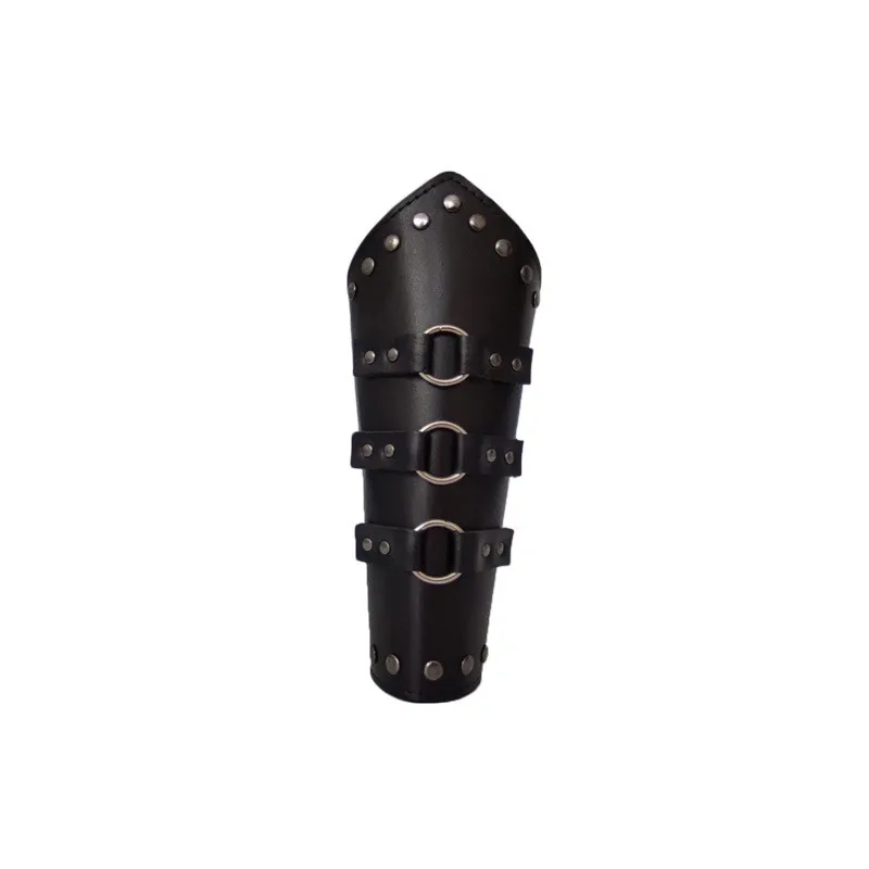 Leather Armor Arm leather bracelets leather bracelet 1Pc Cosplay Leather Armor Arm Cosplay Bracer Pirate Knight Gauntlet Wristband Bracer Accessories New Men's Bracelet
