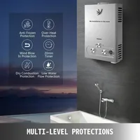 Sihao chauffe-eau au gaz de pétrole liquéfié GPL 6L 8L 10L 12L 16L 18L chauffe-eau au gaz de pétrole liquéfié au Propane Butane 2
