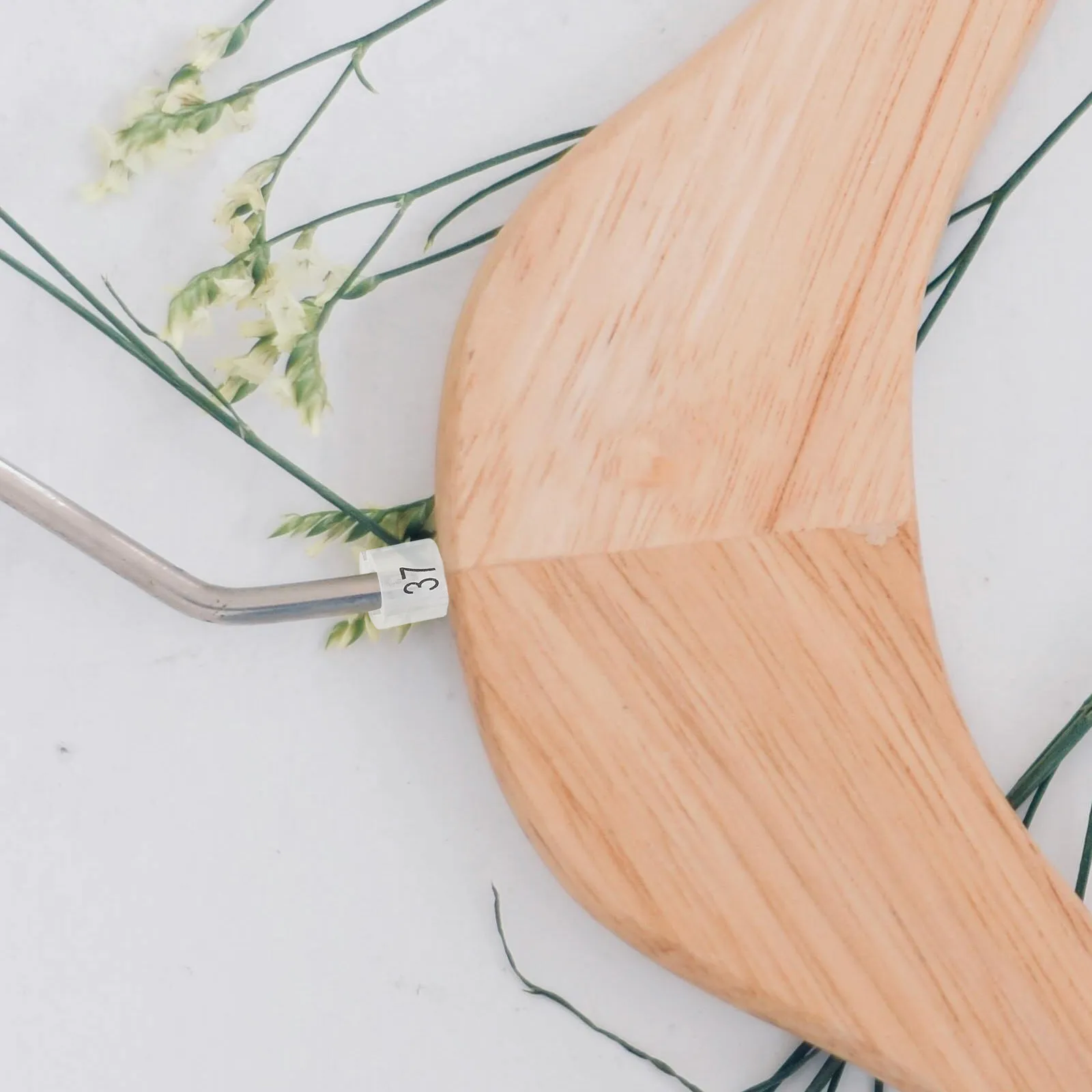 170개 플라스틱 의류 사이즈 마커 투명 숫자 태그 24-40 사이즈 옷걸이 사이즈 분리 클립 공간 절약 바지 옷걸이