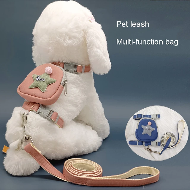 Dog Traction Rope Adjustable Pet Knapsack Poodle Bixiong Traction