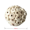 3 Pack Bird Chewing Toy Natural Sola Ball Parrot Shredder Foraging Toy for Finch Cockatiel African for Grey Gerbil Small 6