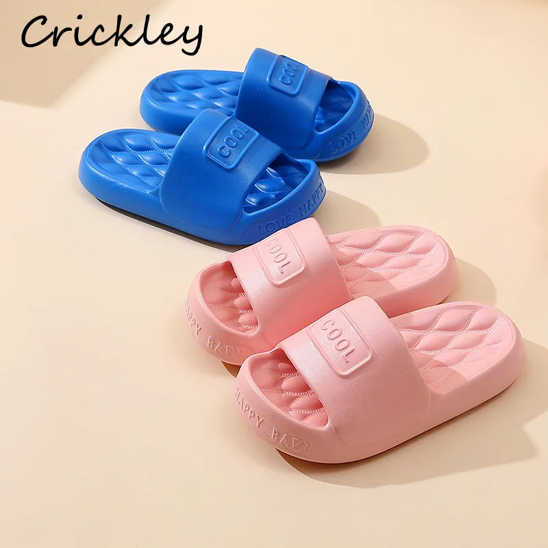 

EVA Children's Slippers Summer Solid Casual Outdoor Beach Shoes For Boys Girls Waterproof Soft Sole Home Kids Slippers