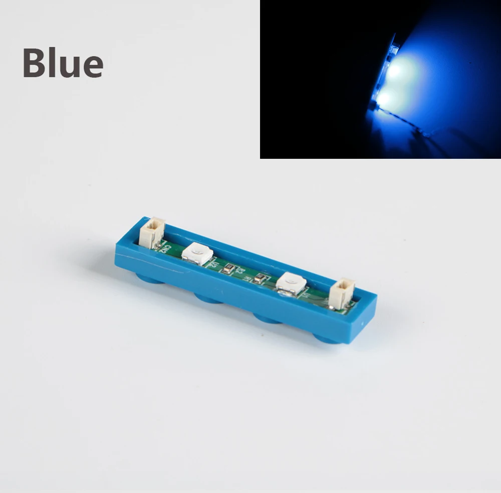 1 Stück 0,8mm Pin DIY 1x4 Bausteinlampe für Lego Straßenbeleuchtung Elektrische Dekoration 1X1 LED-Stein USB Stadtbeleuchtung – Detail 15