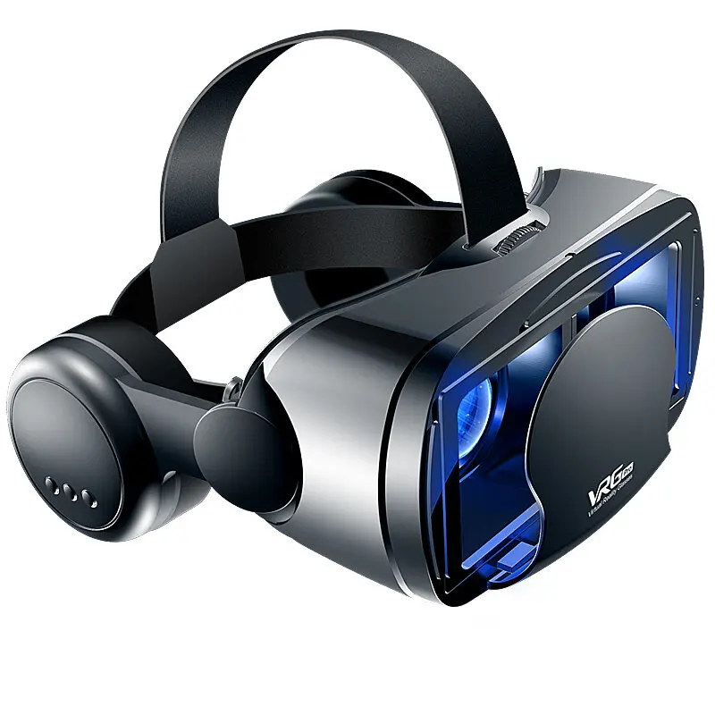

VR Glasses 3D Headset Virtual Reality Audio Video All-in-one Headset for 5~7 Inch Mobile Phone