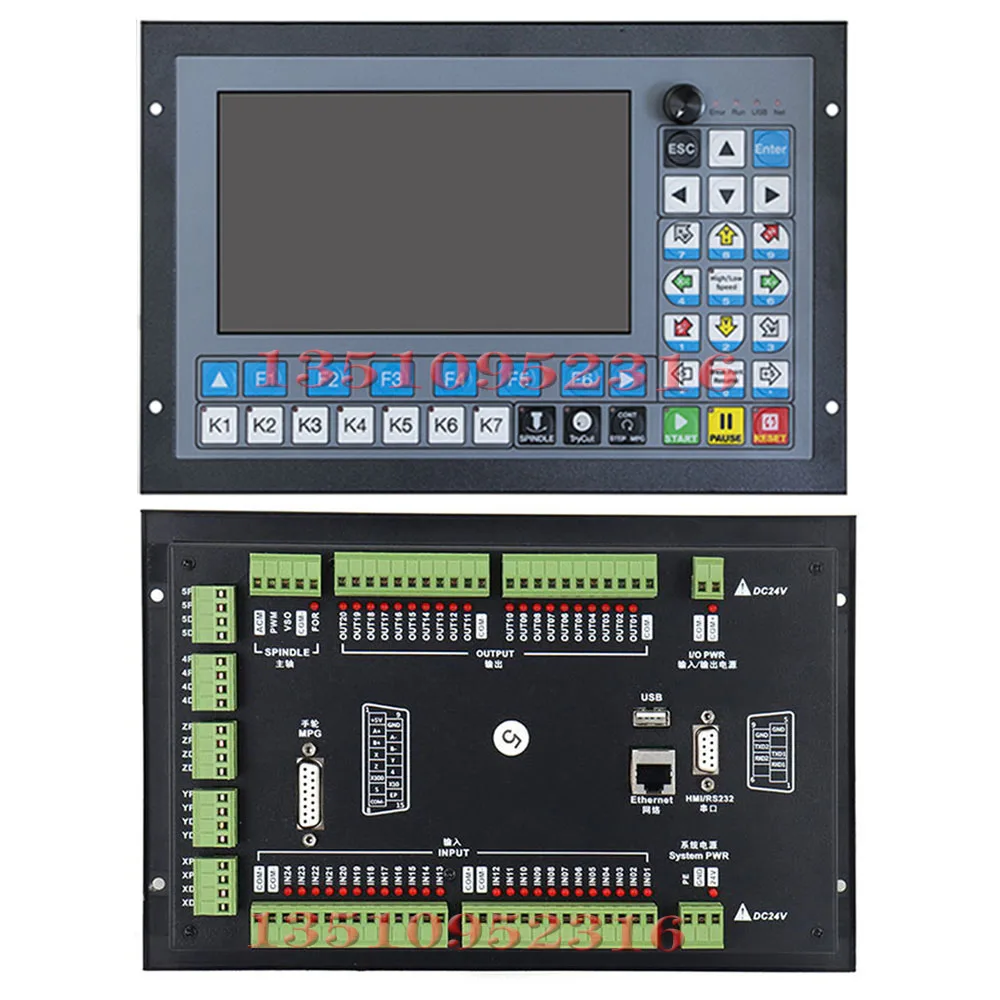 새로운 DDCS-EXPERT/M350 3/4/5 축 1MHz G 코드 CNC 오프라인 컨트롤러 키트 도구 매거진에서 자동 도구 변경 지원
